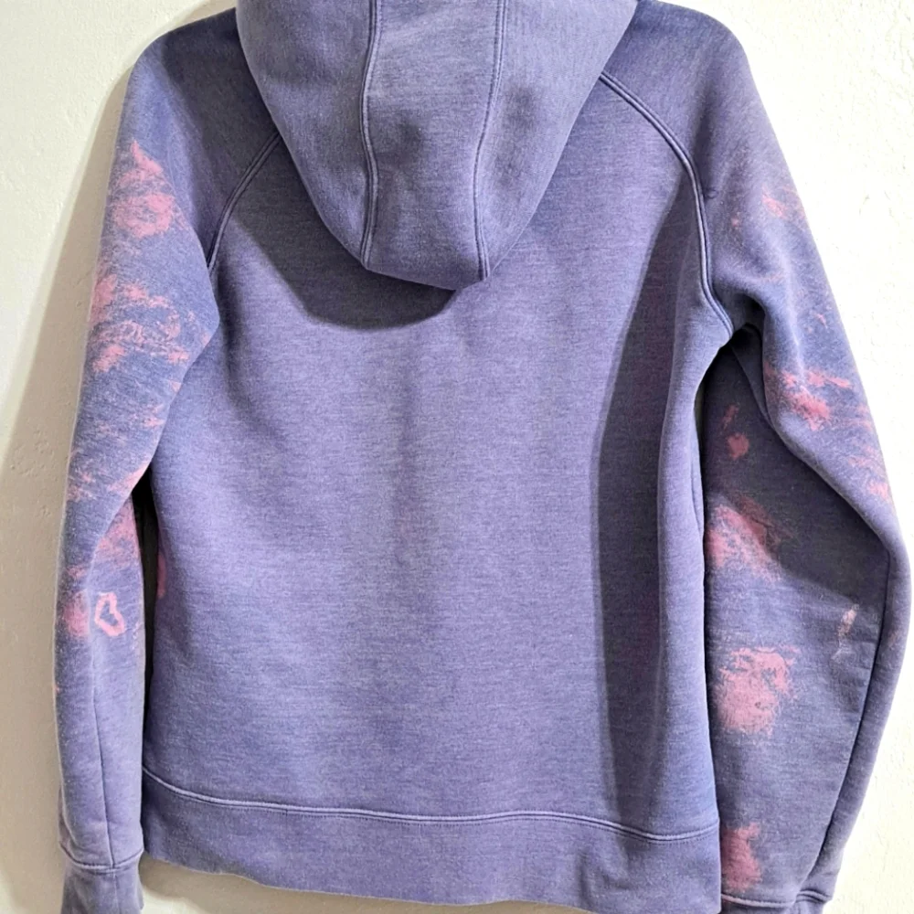 Carhartt Pink and Purple Tie-Dye Zip-Up Hoodie Sweatshirt Size Small - Picture 4 of 6